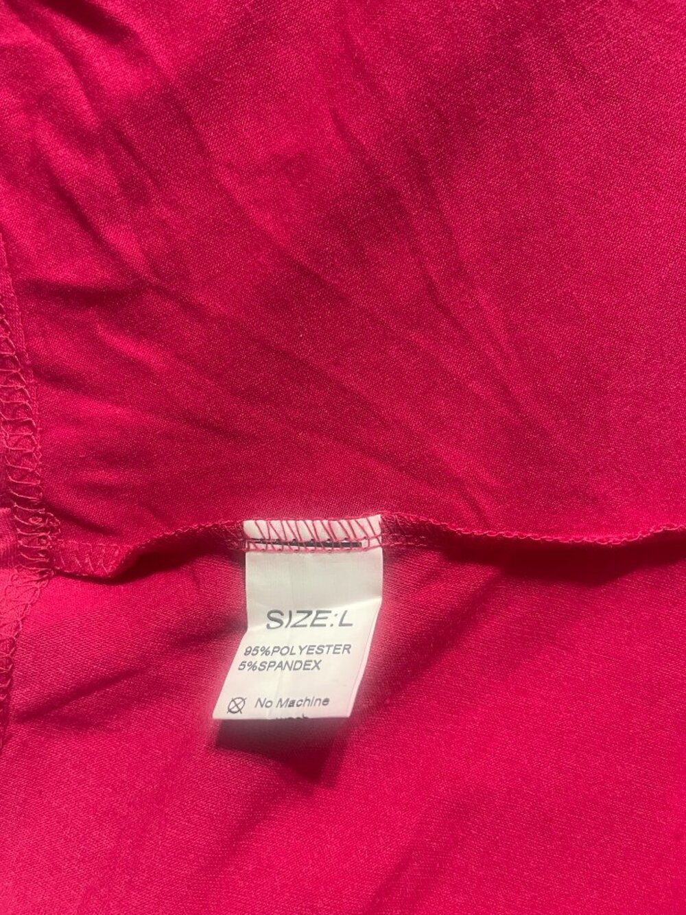 Women's Oversized Red Handkerchief Hem Draped Tunic Top L - Picture 8 of 8